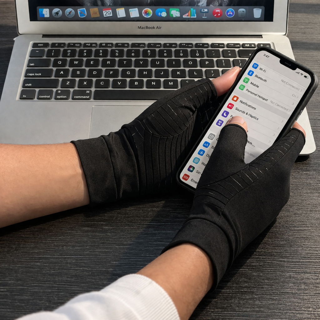 AussiePick Copper Compression Gloves